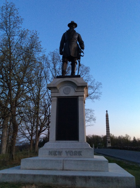 Photo of another memorial statue in Gettysburg